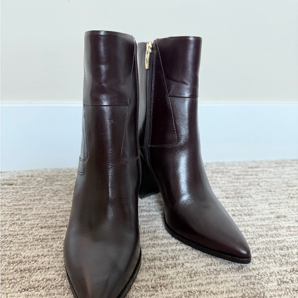Sarto Brown Leather Booties